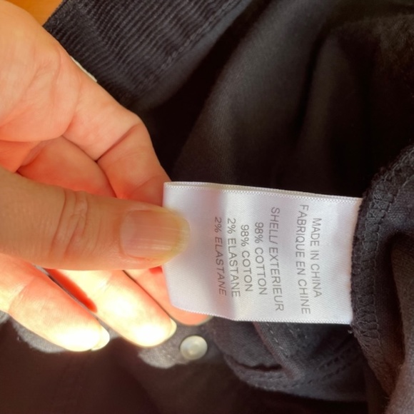 Helmut Lang black skinny corduroy pants 27 NWOT - Picture 5 of 7